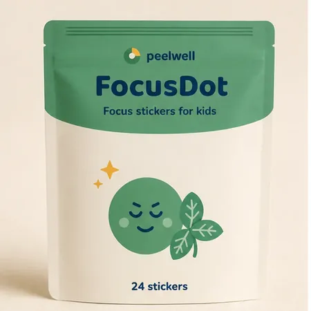 FocusDot focus stickers for kids — 24-pack pouch